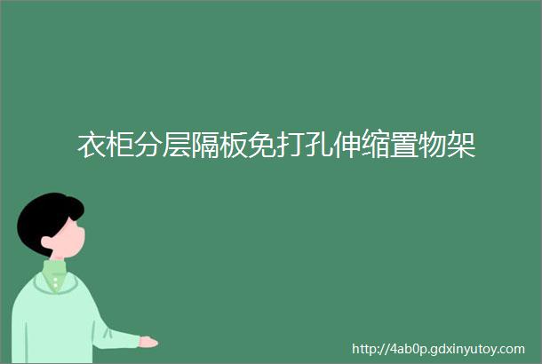 衣柜分层隔板免打孔伸缩置物架