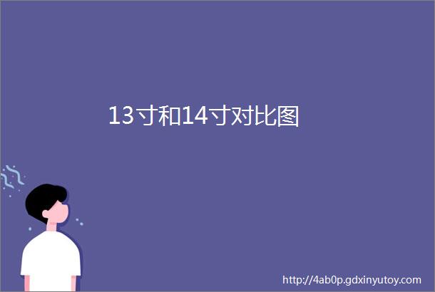 13寸和14寸对比图