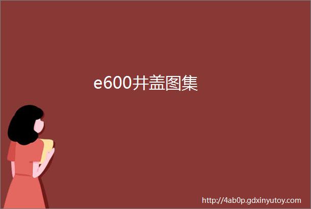 e600井盖图集